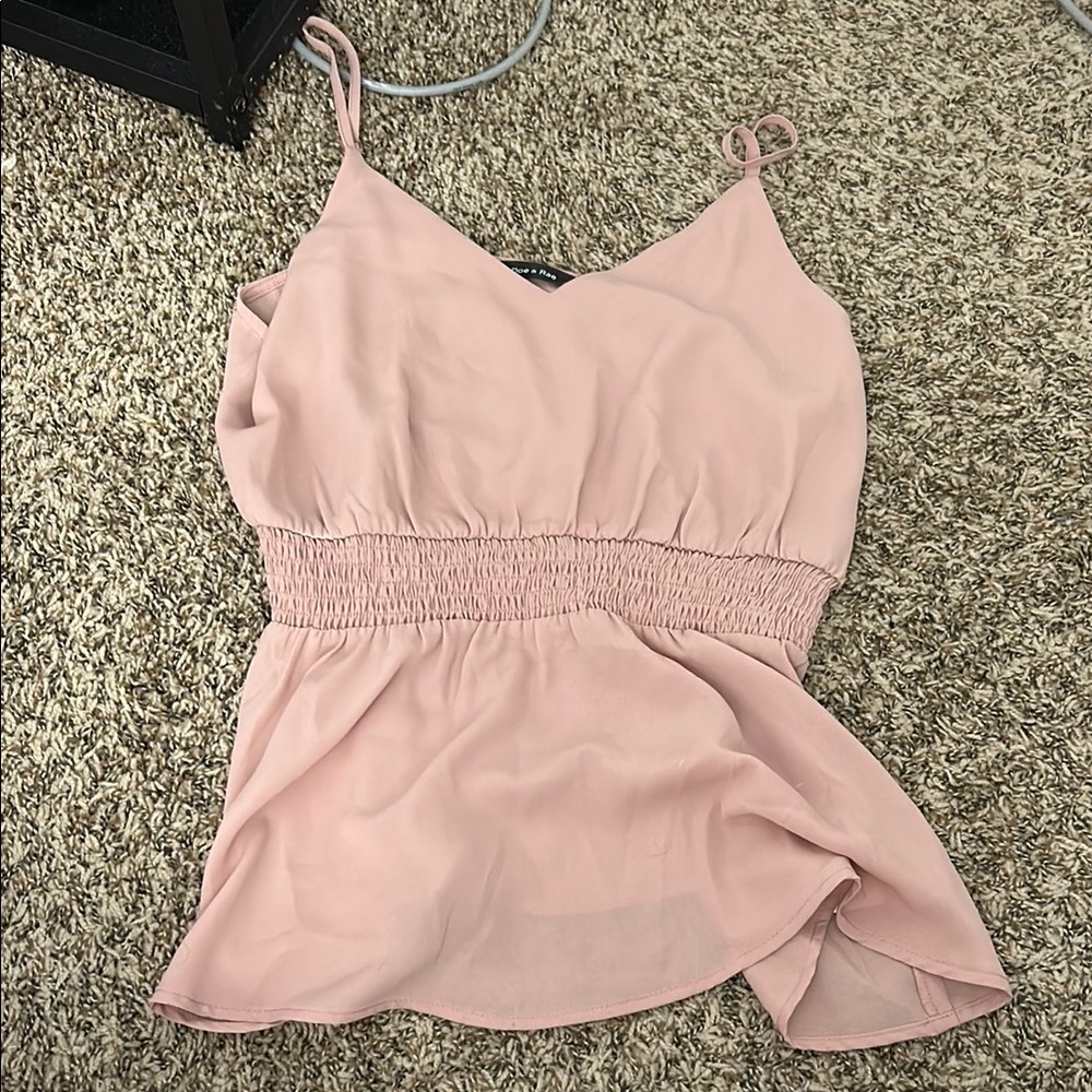 Women's Pink Sleeveless Top